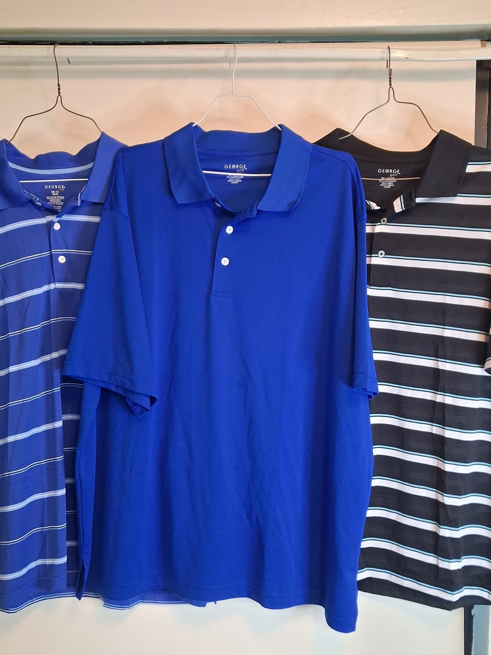 George Men's Lot Of (3) Polo Shirts. Size 2XL.